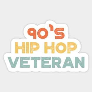 90's Hip Hop Veteran Vintage Retro (Sunset) Sticker